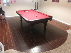 idea bathroom basement flooring look